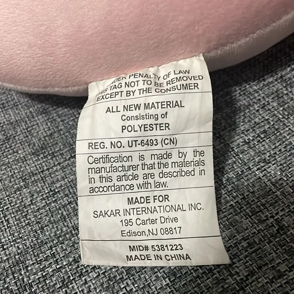 Prelovedd little girls pink unicorn horse head soft pillow rest